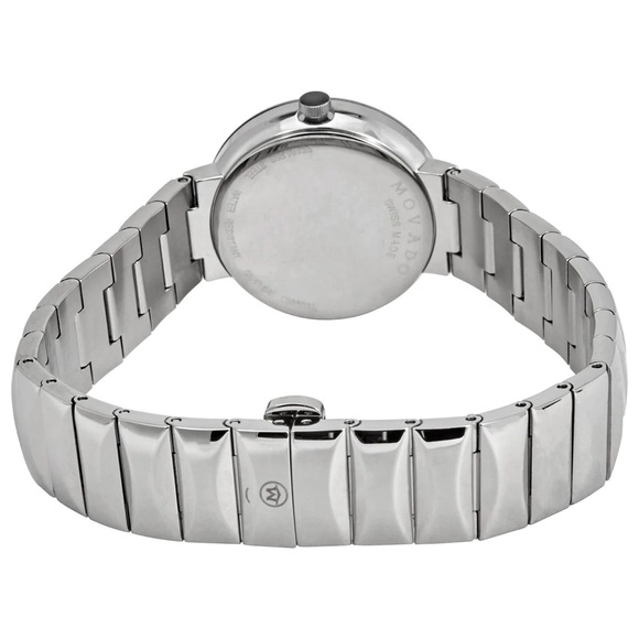 Movado Sapphire Silver Mirror Dial Ladies Watch 0607213 - Picture 3 of 8